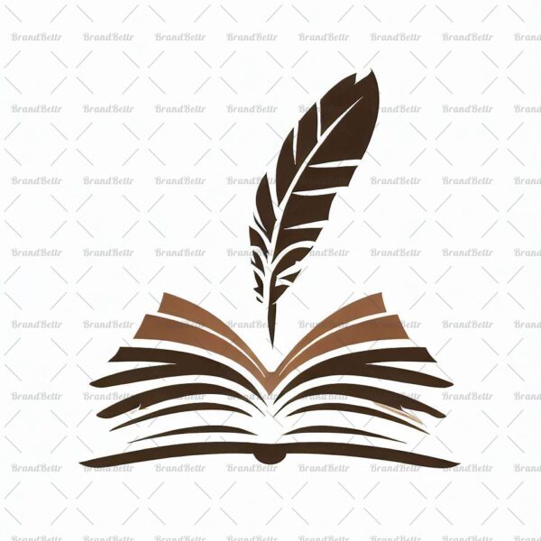 Offenes Buch und Feder